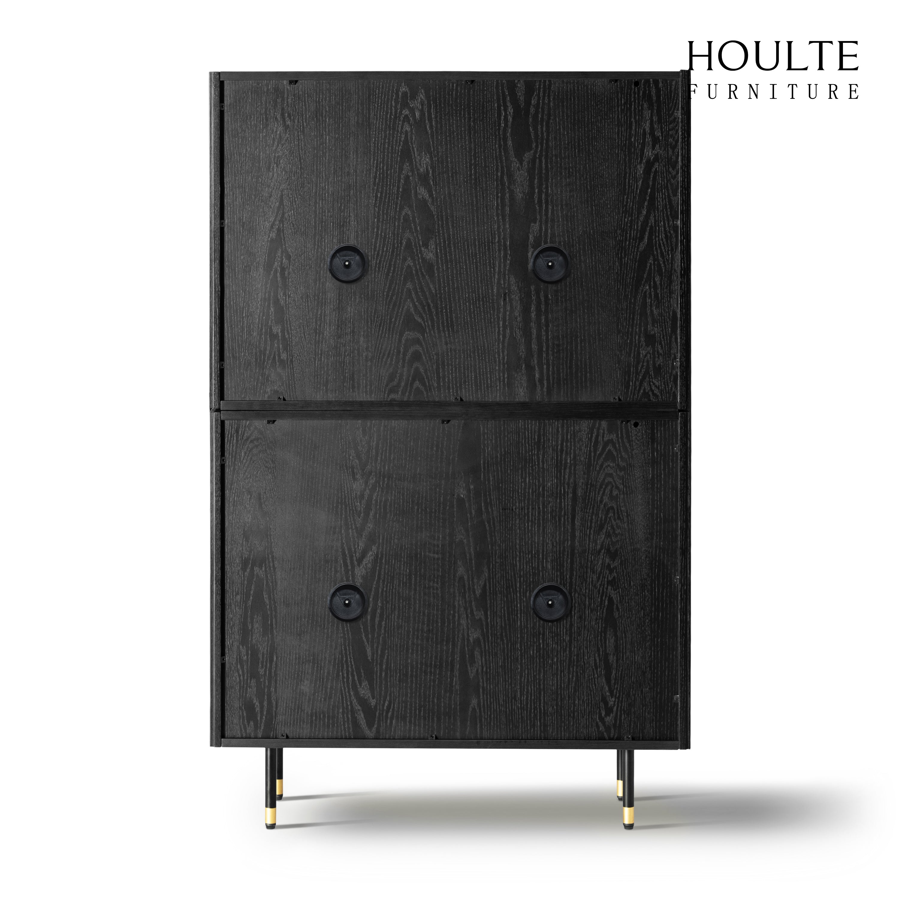 Ewan 66.7″H Oak Vertical Combination Cabinet(Set of 2)