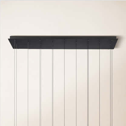 Anthropology Rectangle Crystal Pendant 40"W