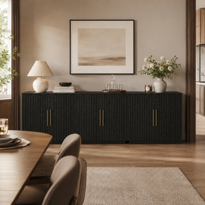 Holt 95″ Solid Oak Console(Set of 3)