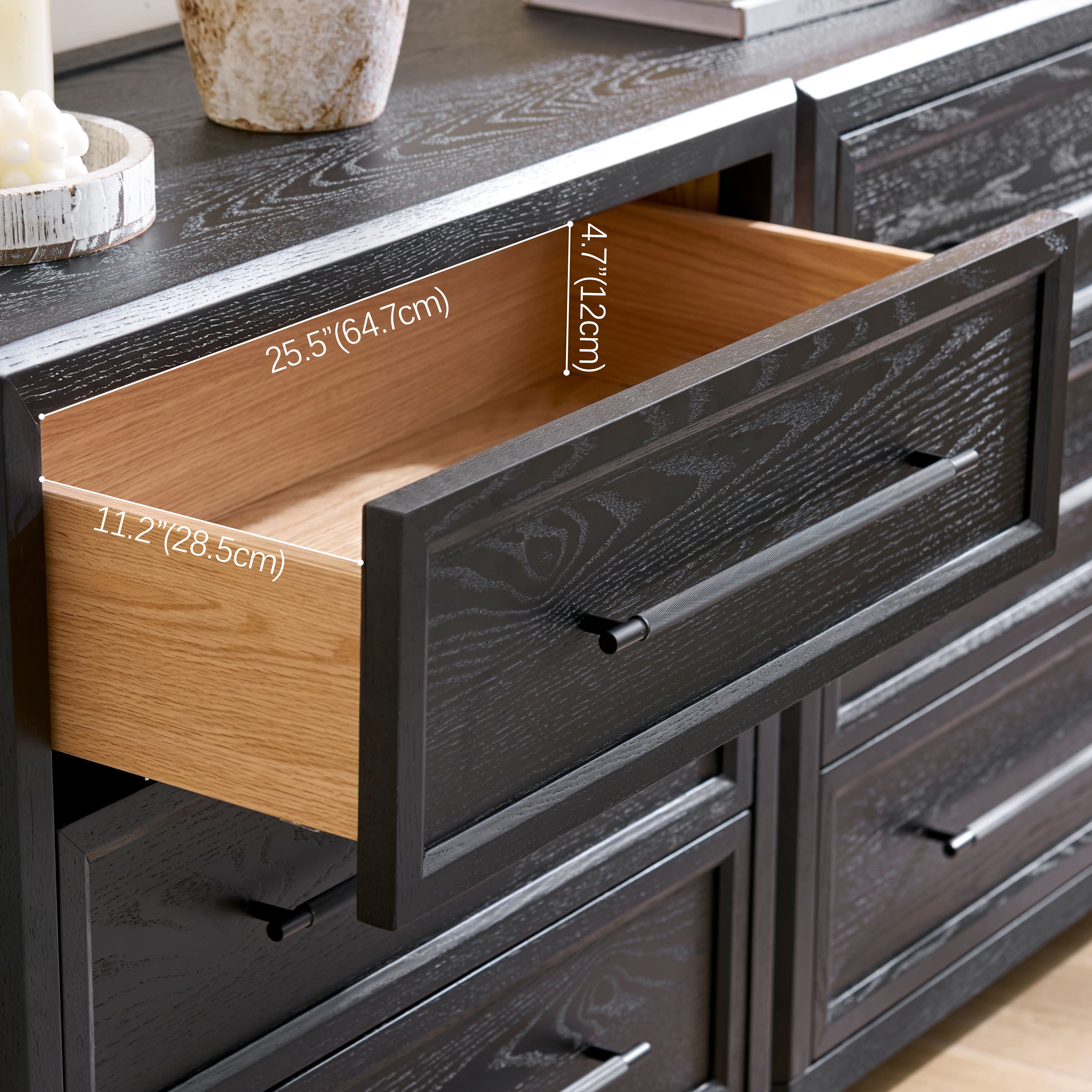 Alvar Arched 121″ Oak Modular Media Console(Set of 4) - HOULTE