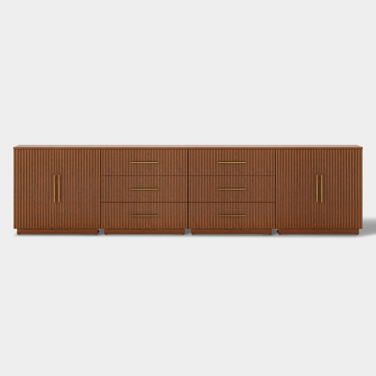 Holt Oak Modular Media Console (Set of 4)