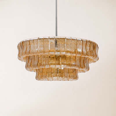 Ondalia Art Glass Round Chandelier