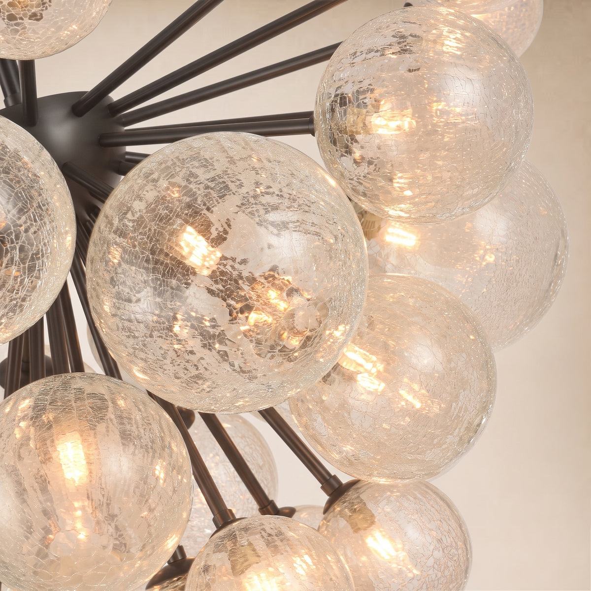 Elowen Glass Globe Cluster Chandelier 24"D