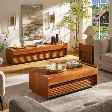 Devon Oak Media Console  70.8"