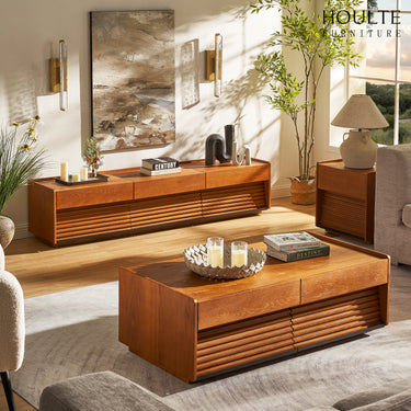 Devon Oak Media Console  70.8"