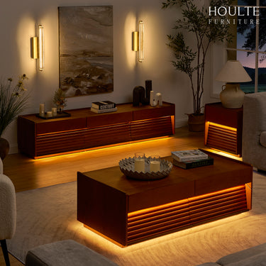 Devon Oak Media Console  70.8"