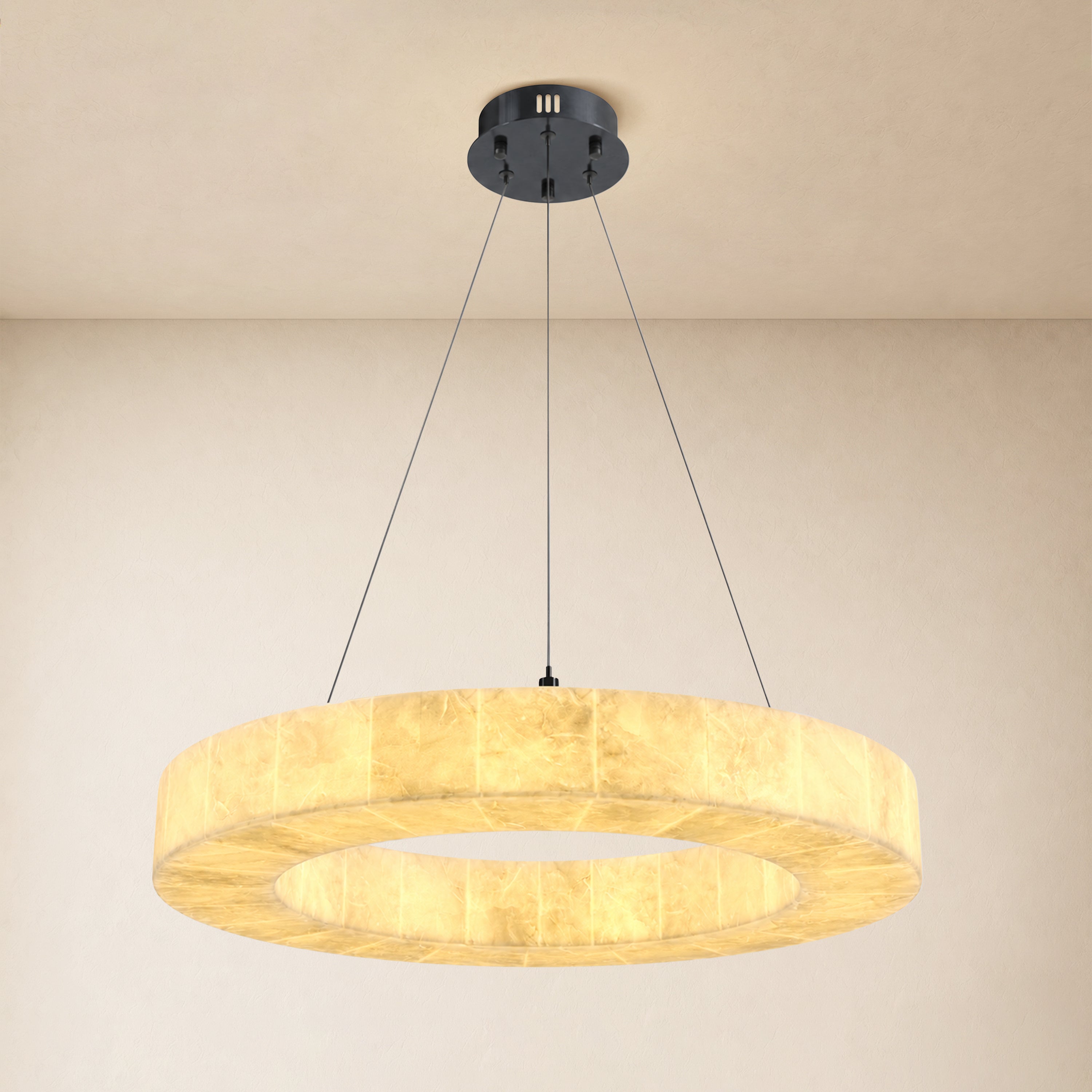 Soluna Alabaster Custom Round Chandelier