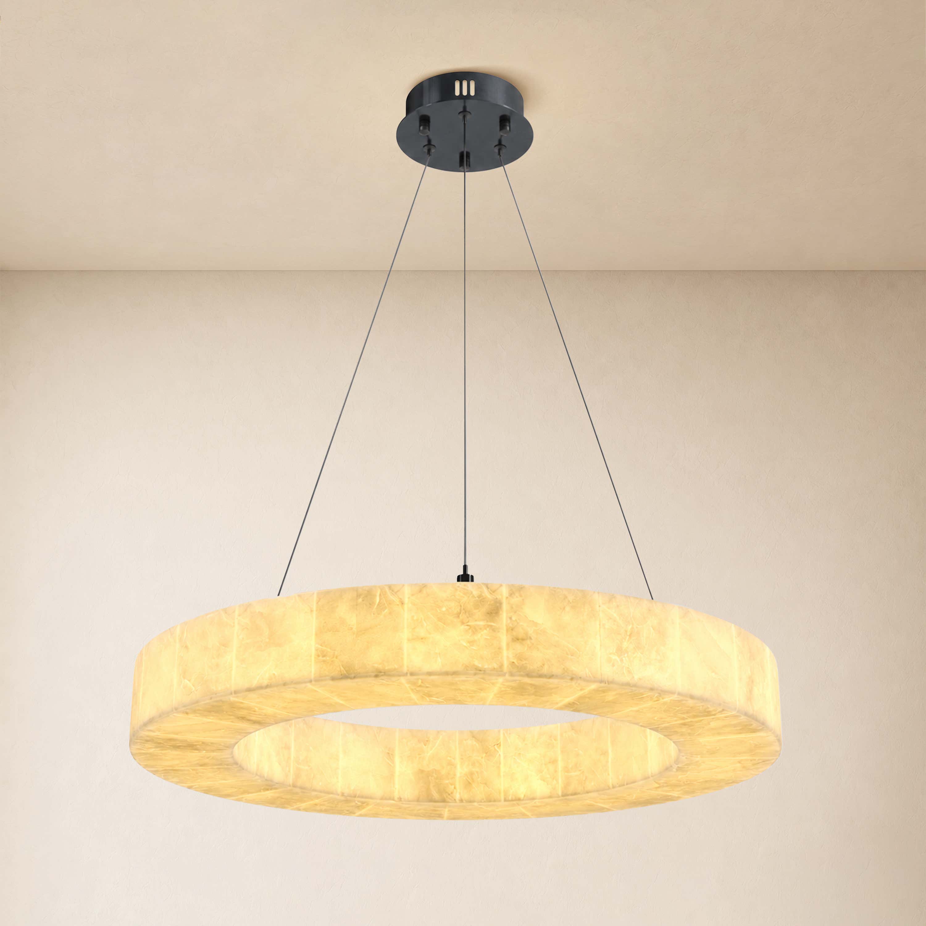 Soluna Alabaster Custom Round Chandelier