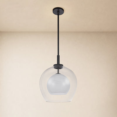 Maren Glass Globe Pendant 14"D