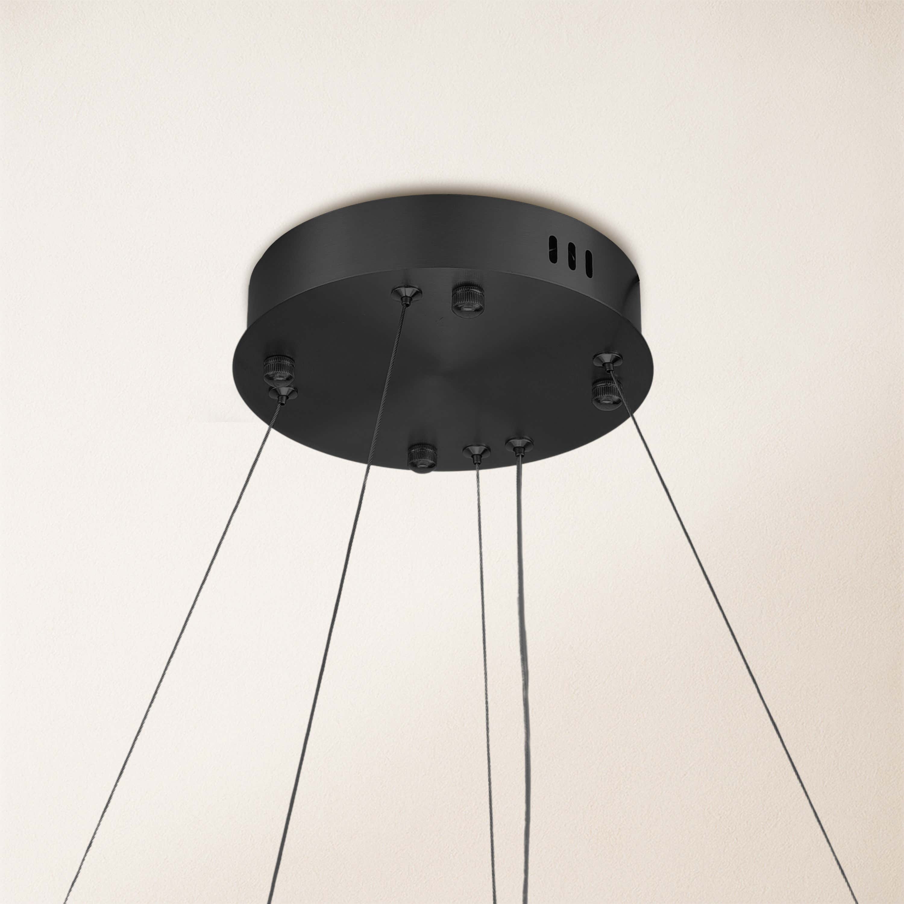 Nocturne Alabaster Round Chandelier 24"