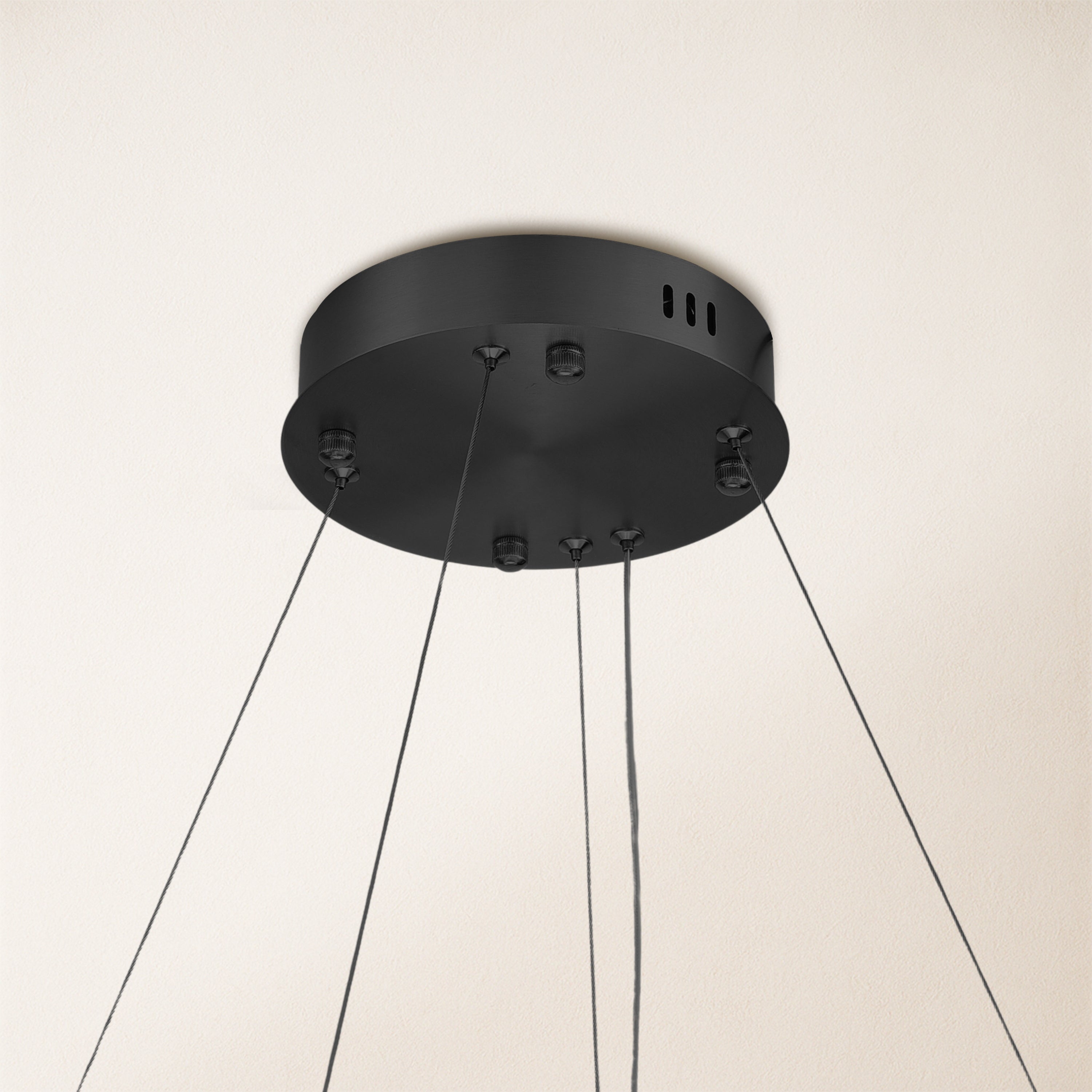 Nocturne Alabaster Round Chandelier 24"