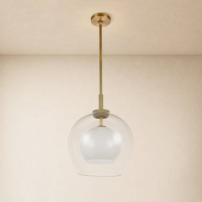 Maren Glass Globe Pendant 14"D
