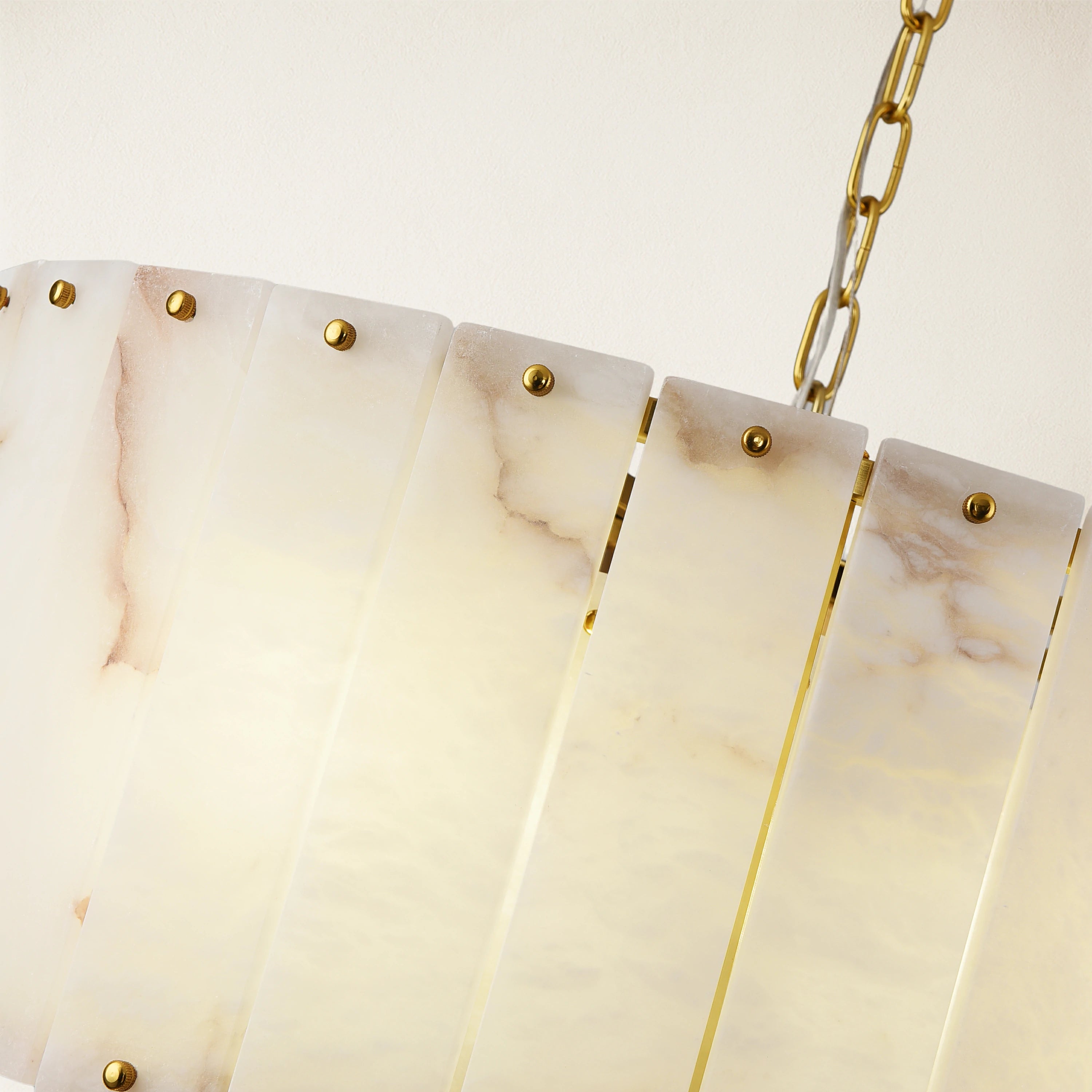 Nivislight Alabaster Round Chandelier 24"