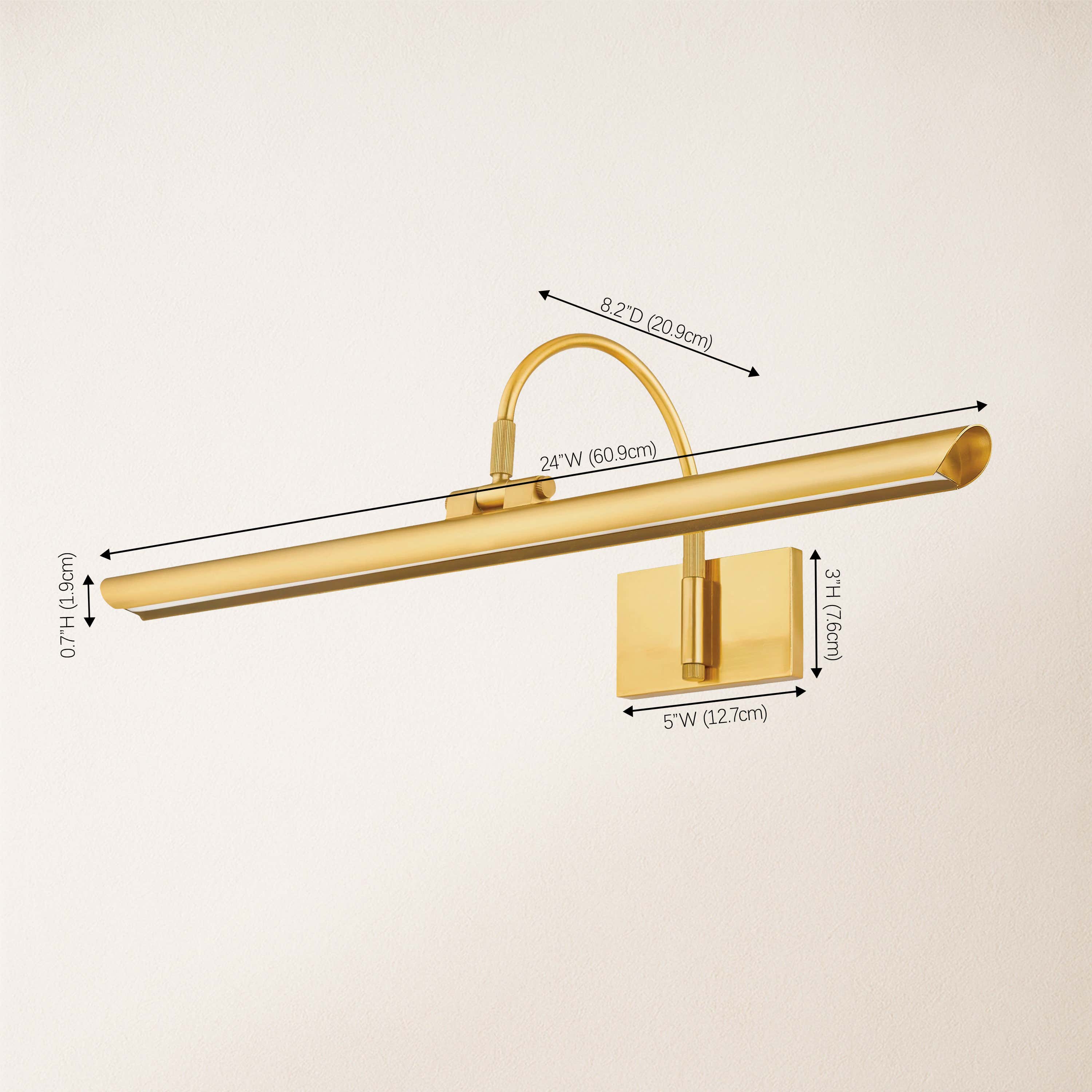 Aiden Large LED Picture Light 24" W