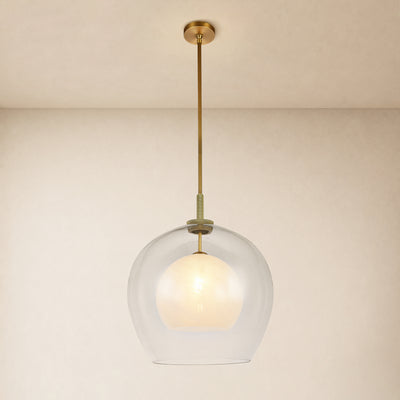 Maren Glass Globe Pendant 18"D