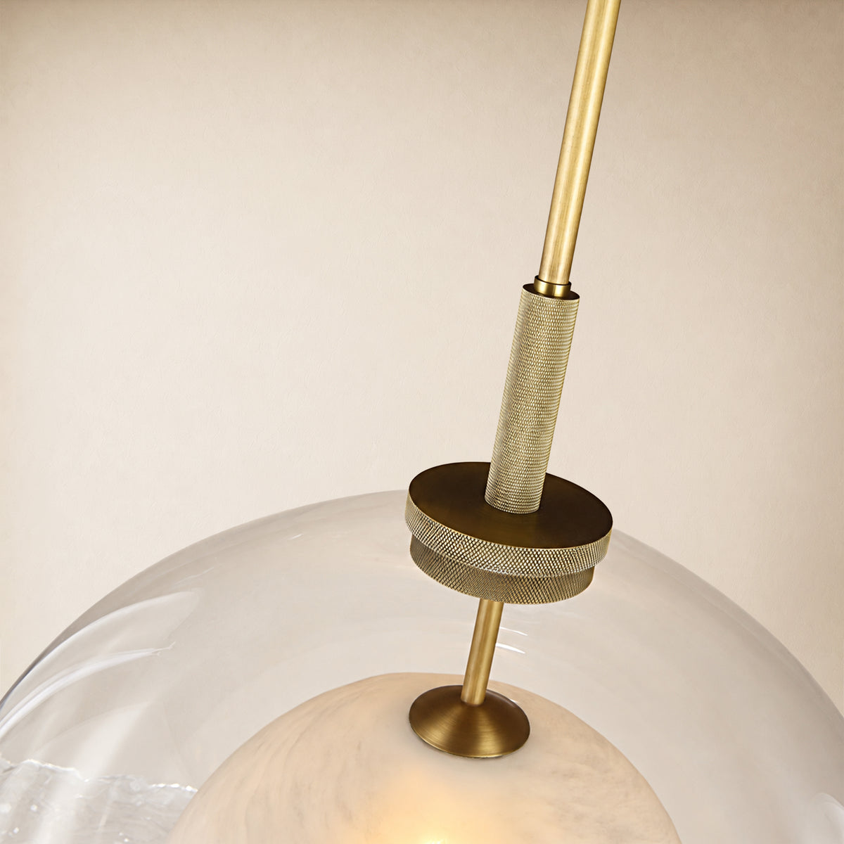 Maren Glass Globe Pendant 10"D