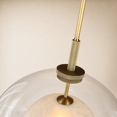 Maren Glass Globe Pendant 14"D