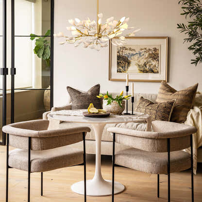 Twilight Branches Ceramic Ginkgo Chandelier 25.6'' D