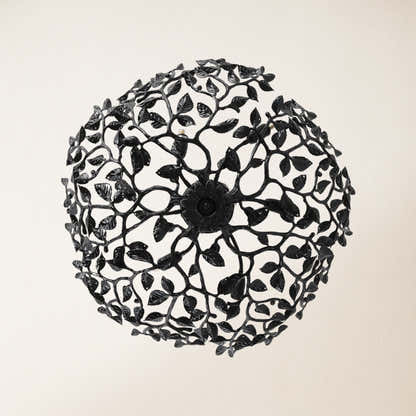 Elara Black Tree Branch Semi Flush Mount Chandelier 26"D