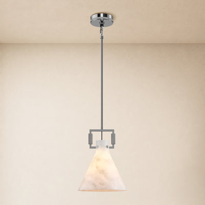 Lioren Resin Cone Pendant Light 10.2"D