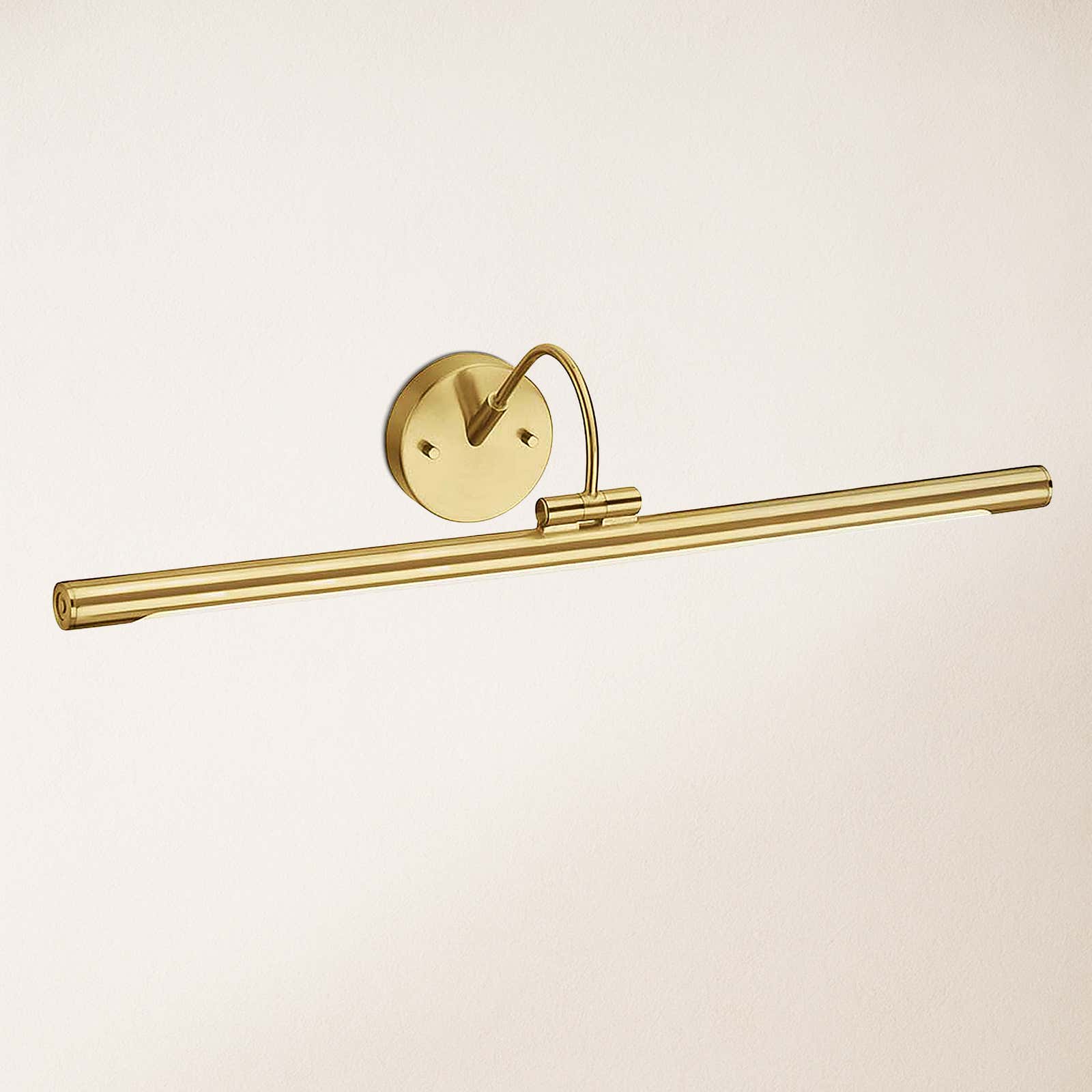 Wide picture light example in living room