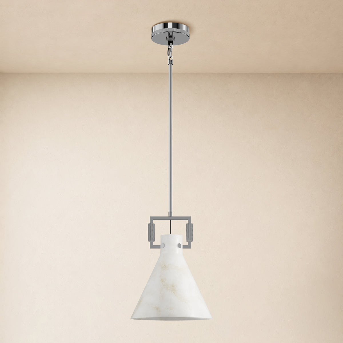 Lioren Resin Cone Pendant Light 10.2"D