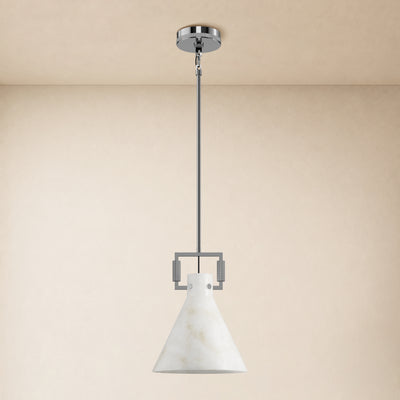 Lioren Resin Cone Pendant Light 10.2"D