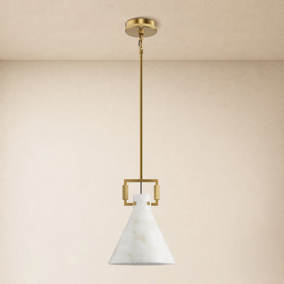 Lioren Resin Cone Pendant Light 10.2"D