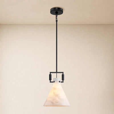 Lioren Resin Cone Pendant Light 10.2"D