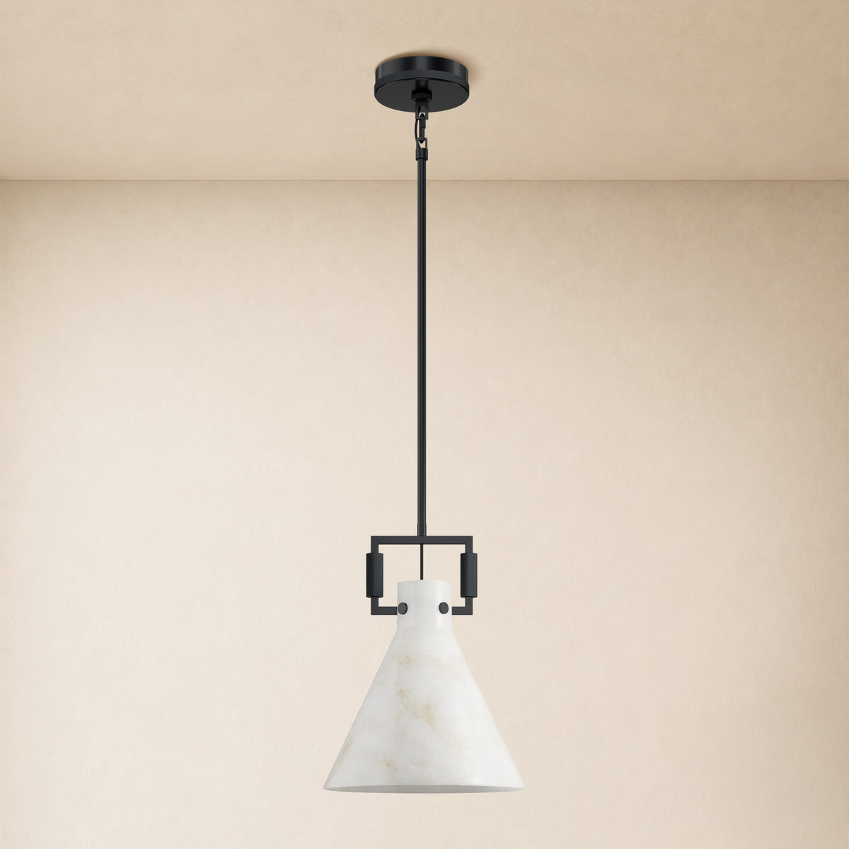 Lioren Resin Cone Pendant Light 10.2"D