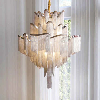 Teresa Cadena Metal Tassel Chandelier