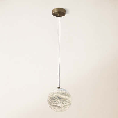 Nami Alabaster Global Ball Pendant Light 5"D