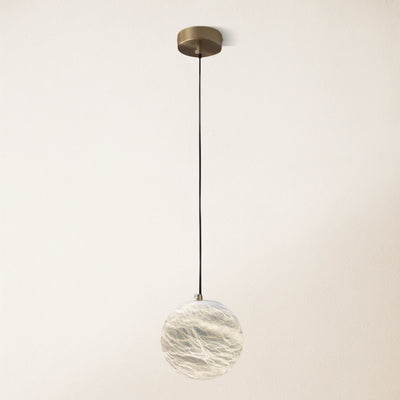 Nami Alabaster Global Ball Pendant Light 5"D
