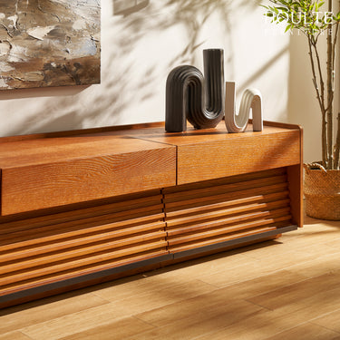 Devon Oak Media Console  70.8"