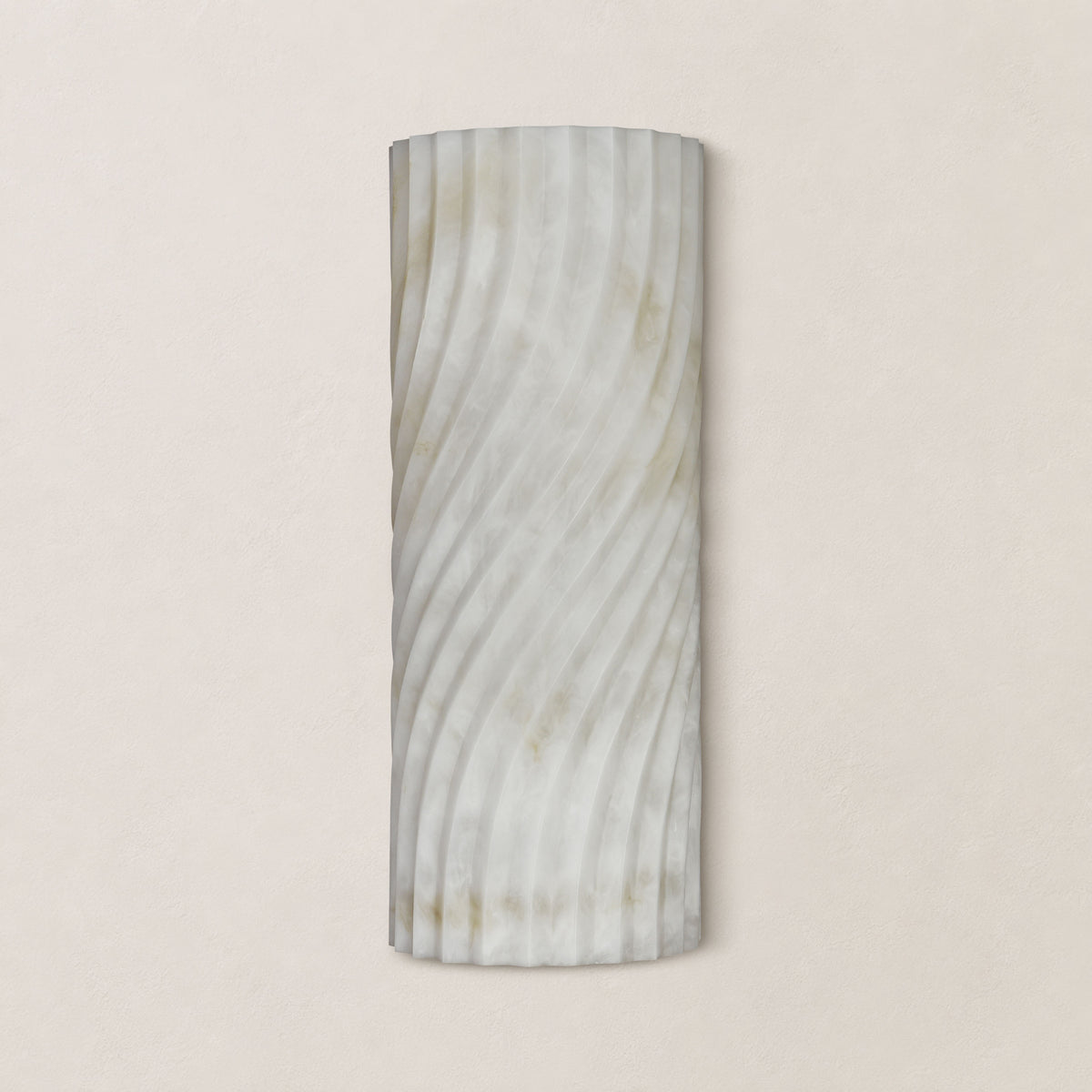 Serelle Resin Rippled Wall Sconce 15"H