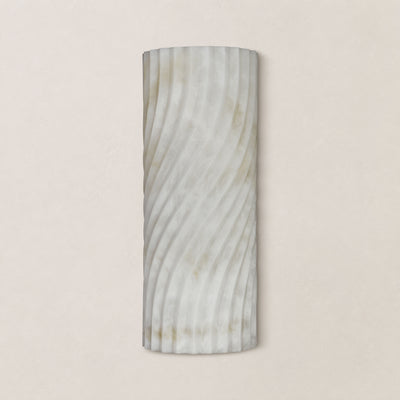 Serelle Resin Rippled Wall Sconce 15"H