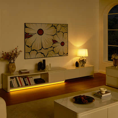 Celia Burnt Stone Media Console 71"