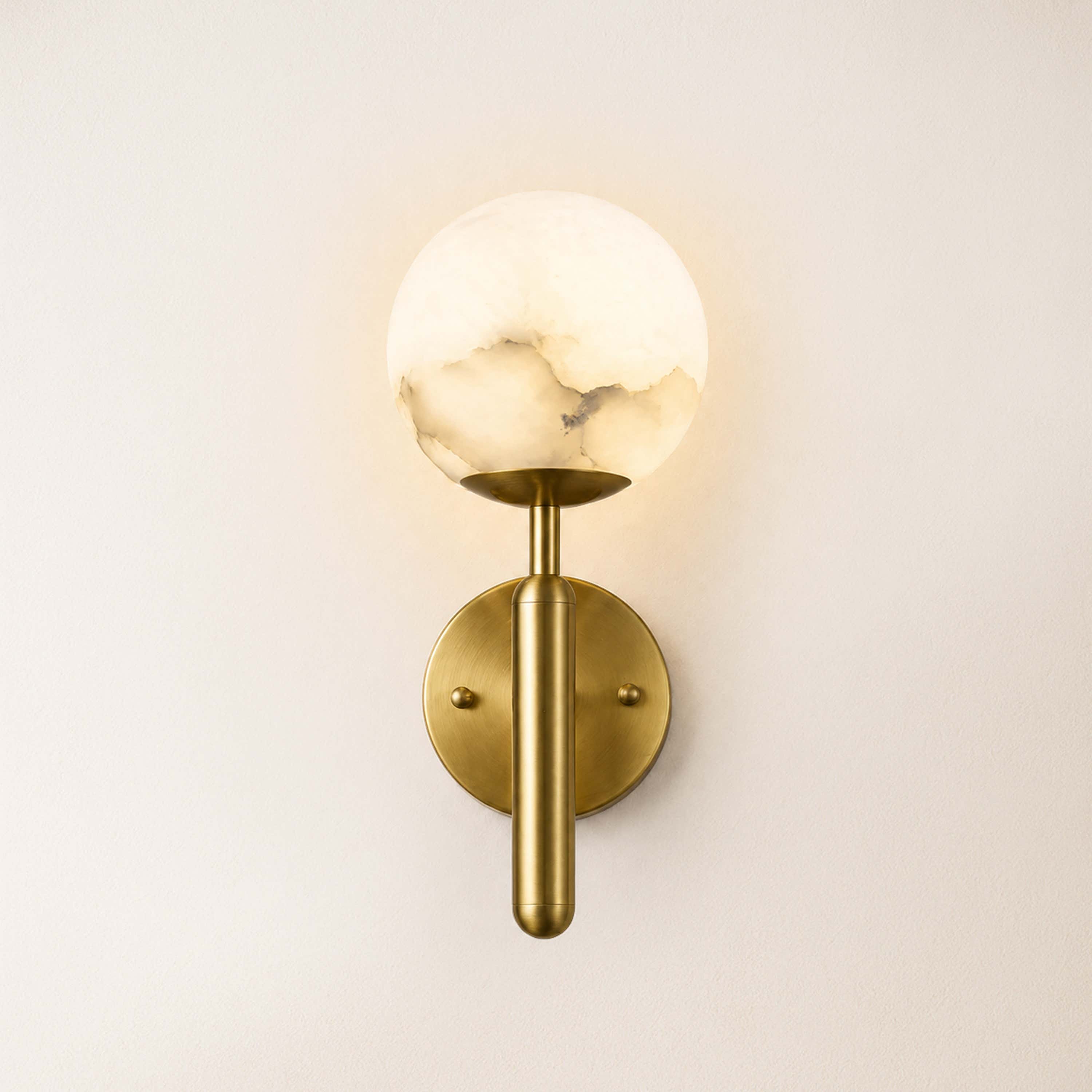 Vellura Alabaster Wall Sconce