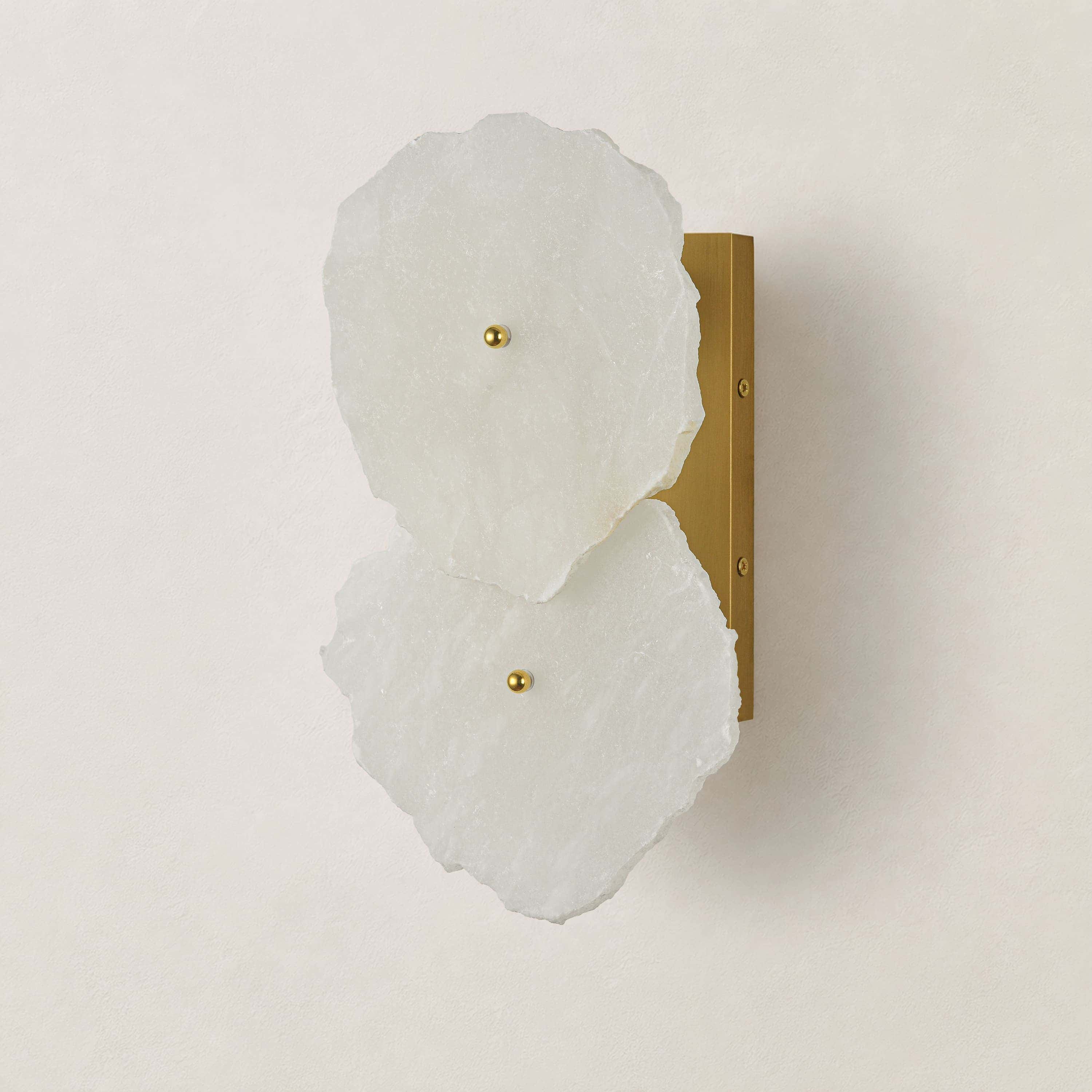 Moira Alabaster 2 Lights Wall Sconce