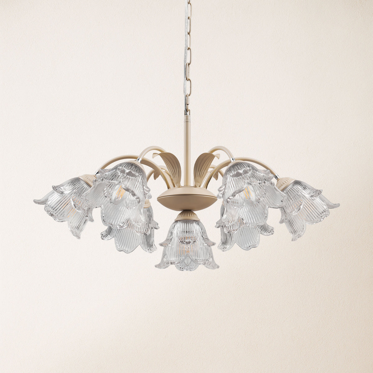 GlowMuse Crystal Round Chandelier 27"