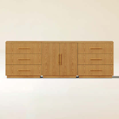Holt Oak Modular Media Console (Set of 3)