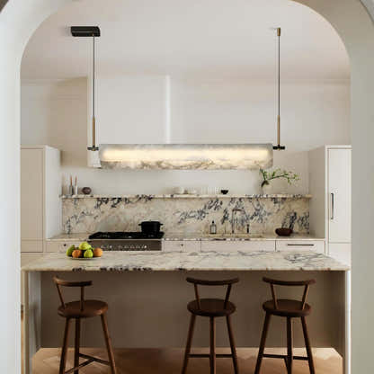 Seranova Alabaster Dining Linear Chandelier