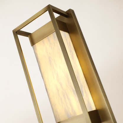 Bravura Alabaster Wall Sconce 16"H