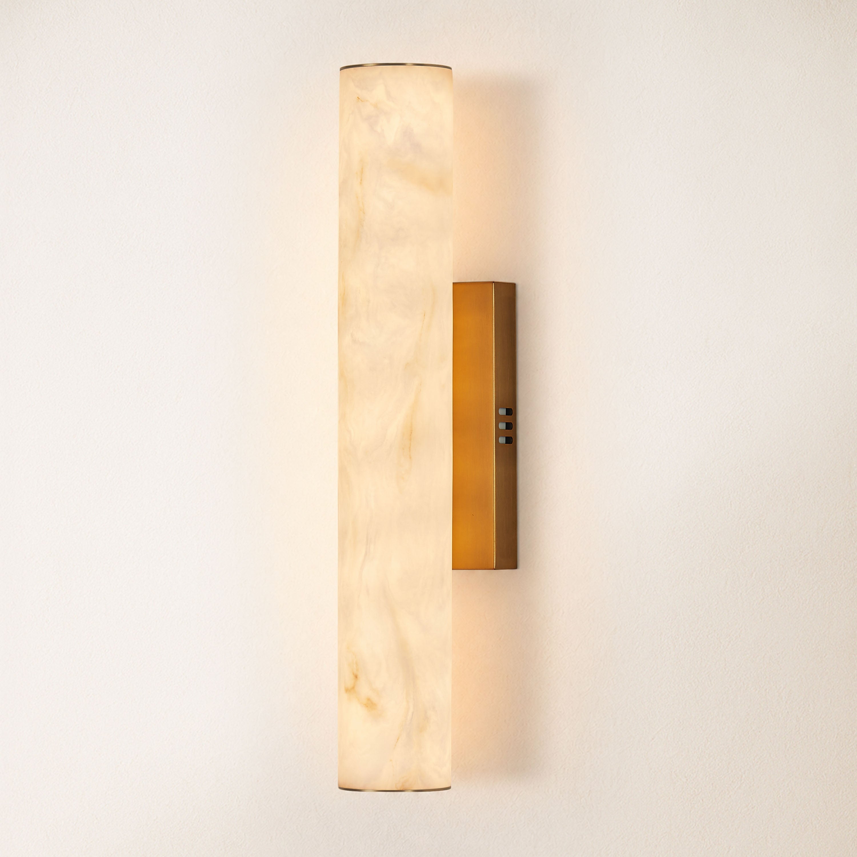 Sylvia Palladian Resin Alabaster Texture Wall Sconce 20