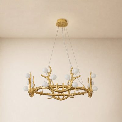 Cervia Antler Branch Chandelier 30"D