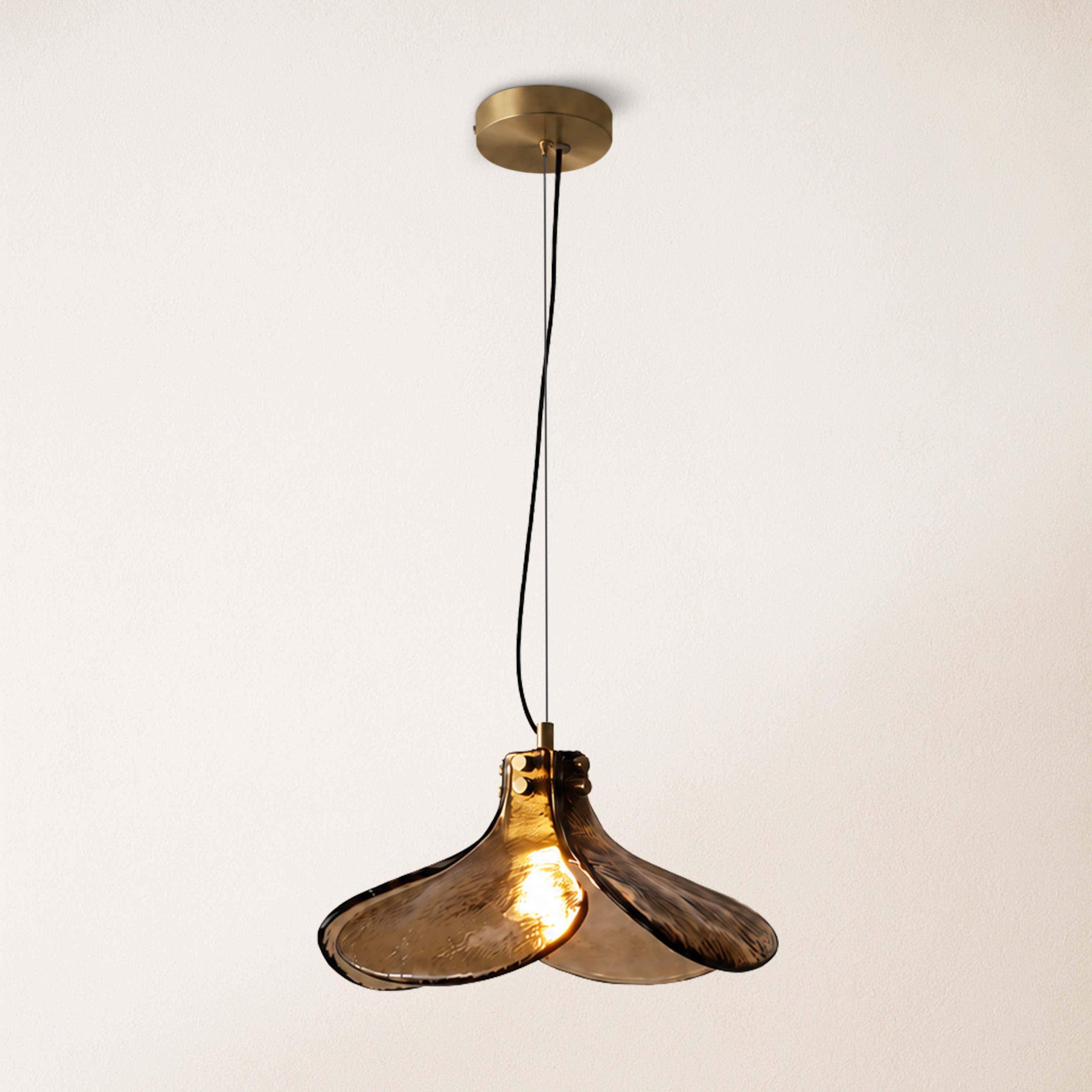 Eora Amber Glass Pendant Light