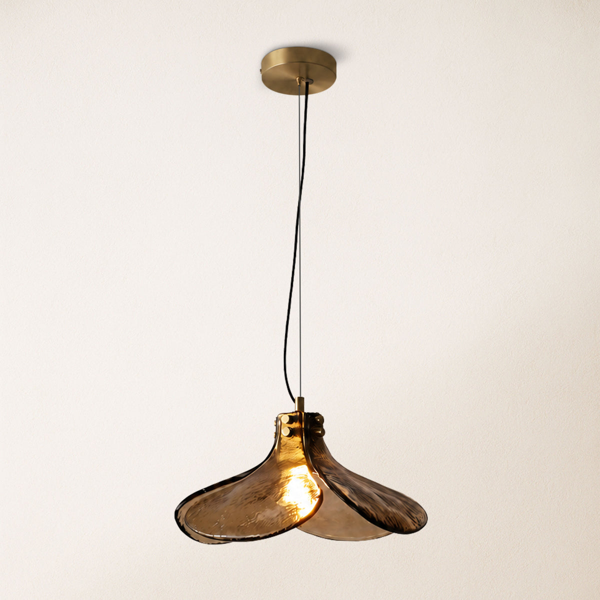 Eora Amber Glass Pendant Light