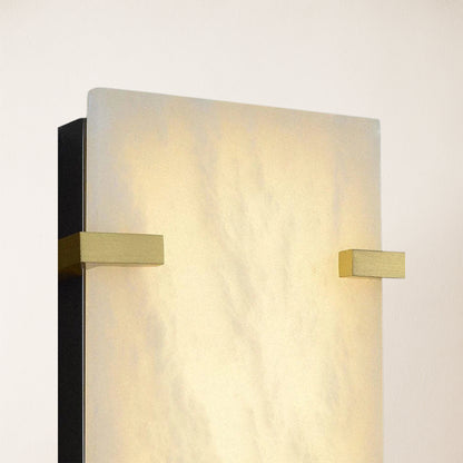 Janina Stable Alabaster Personality Wall Sconce 34.1"H