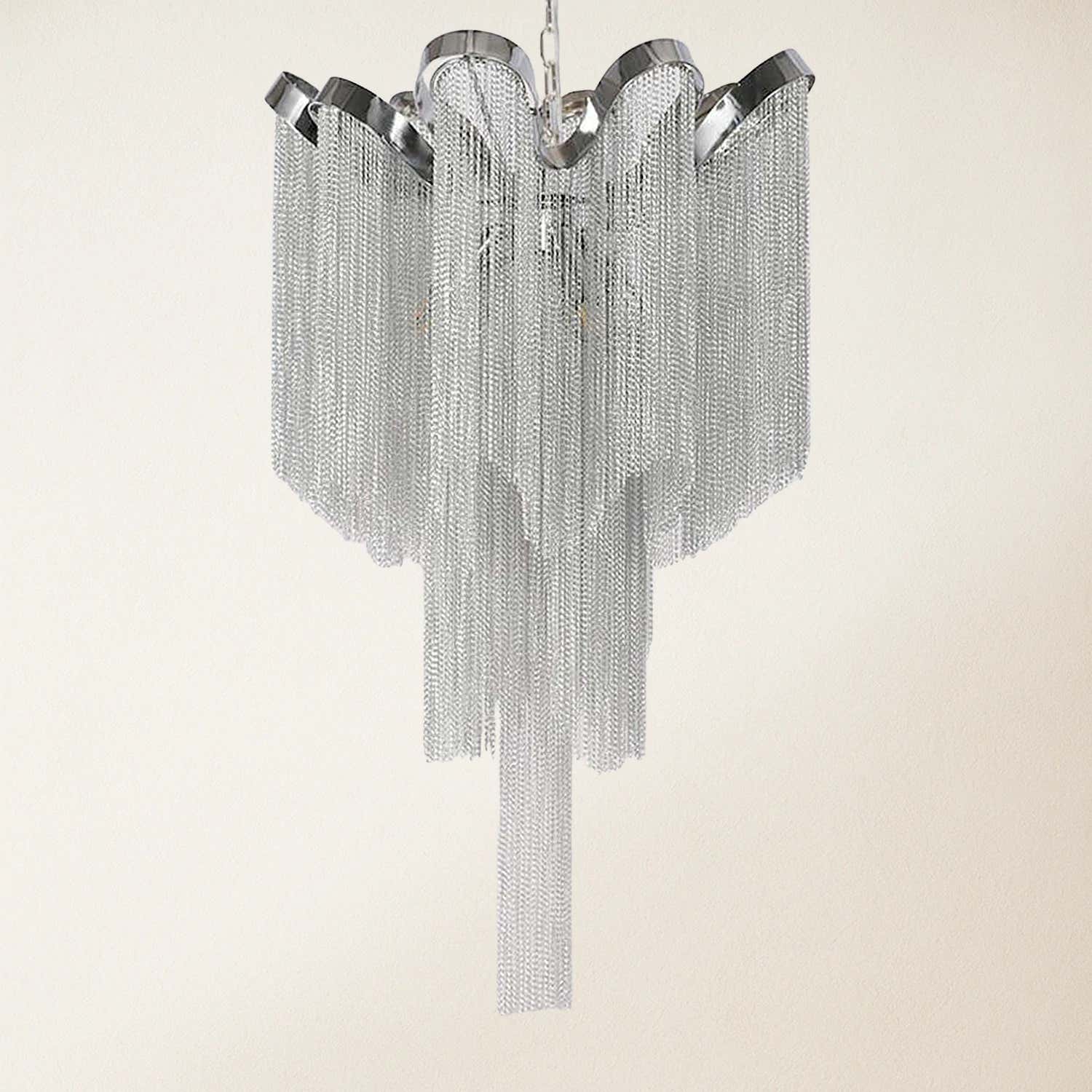 Teresa Cadena Chain Tassel Ceiling Light Fixture  16"D