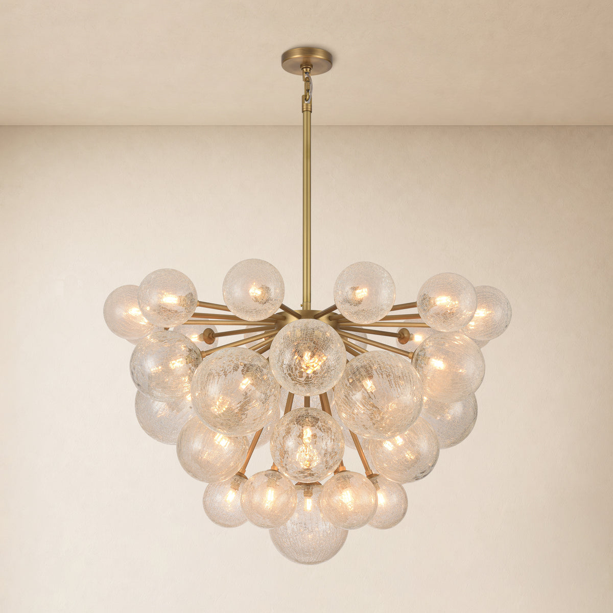 Elowen Glass Globe Cluster Chandelier 35.8"D 